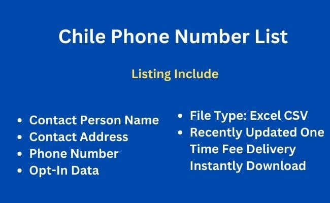 Chile phone number list