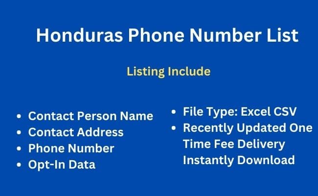 Hondurasphone number list