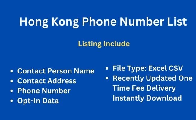 Hong-Kong phone number list