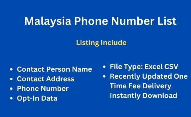 Malaysiaphone number list