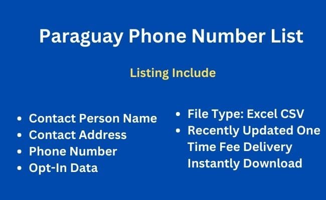 Paraguay phone number list