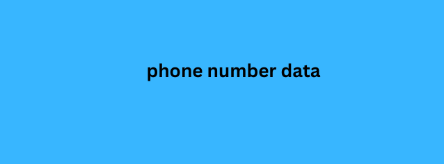 phone number data