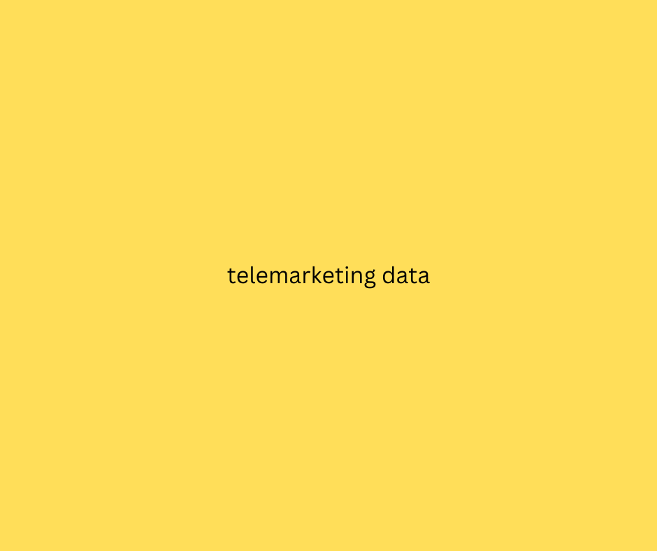 telemarketing data